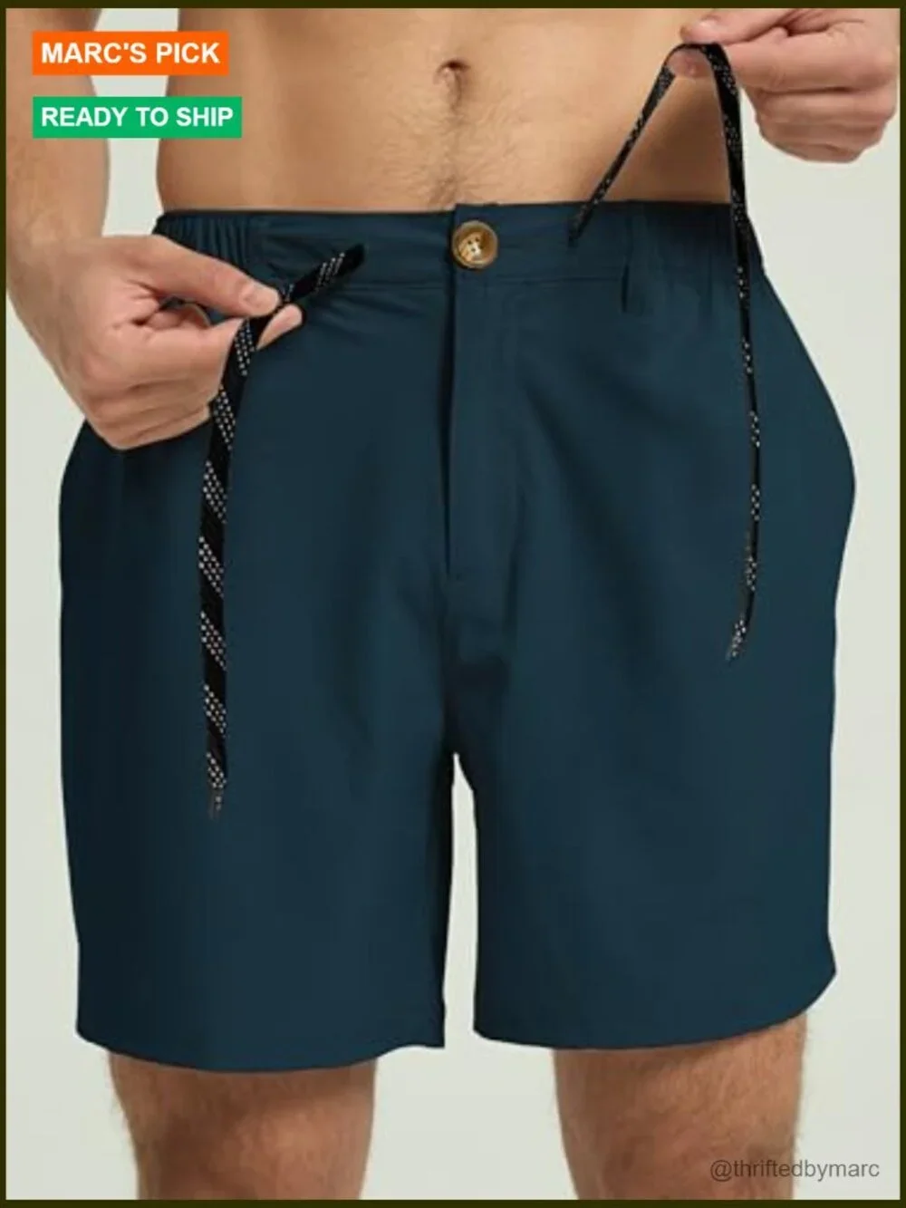 Men's 6-Inch Inseam Hybrid Shorts with Compression Liner Quick Dry Stretch